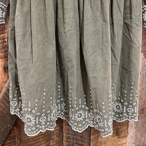 Madewell Olive Green Mini Dress - Picture 4 of 7
